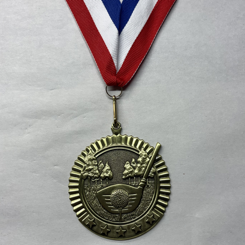 Large Golf Star Medal